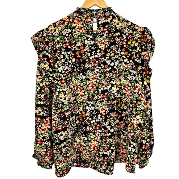 Sugarlips Malta Wildflower Naomi Smocked Yoke Blouse size 3X Long Sleeve NWT - Picture 10 of 12